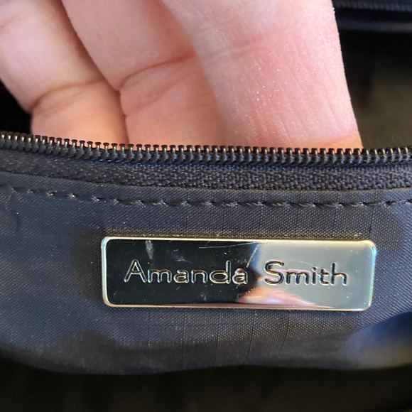 Amanda Smith Navy and Tan Tote Bag - Picture 3 of 9